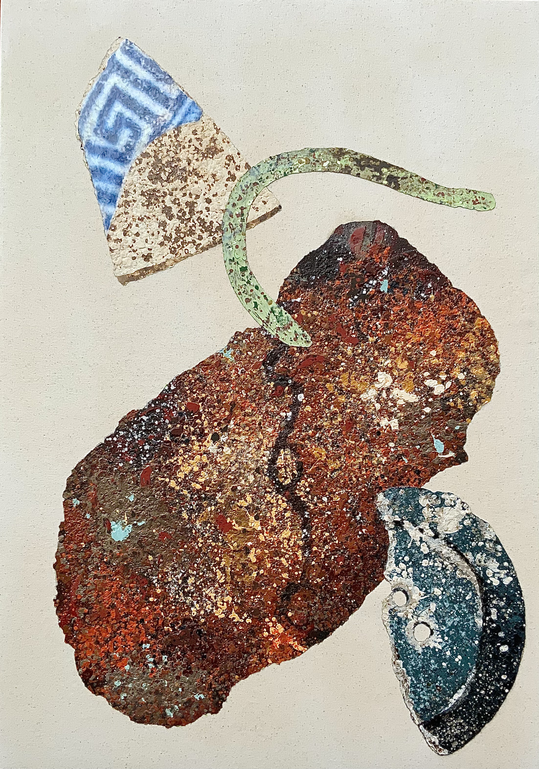Painting of a sherd of pottery from the Lincolnshire Series